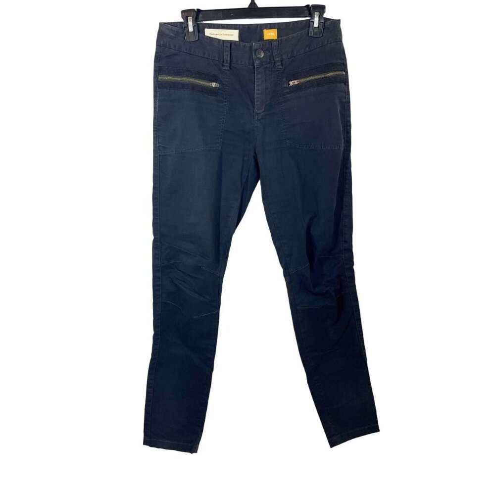 Anthropologie Pilcro and the Letterpress Black Tapered Zipper Pants - Size 4